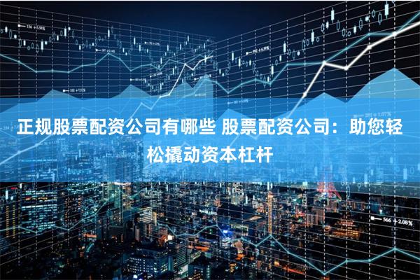 正规股票配资公司有哪些 股票配资公司：助您轻松撬动资本杠杆